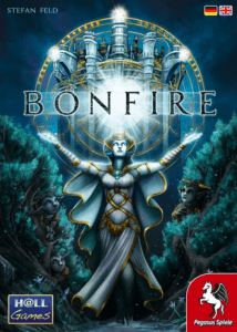 Bonfire, Cover der Spieleschachtel.